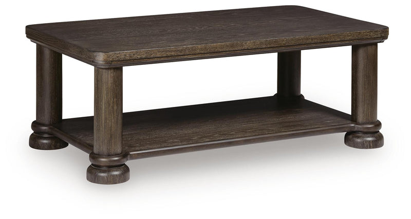 Bannette Dark Brown Coffee Table - T605-1