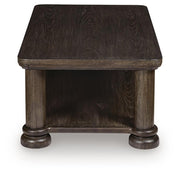 Bannette Dark Brown Coffee Table - T605-1