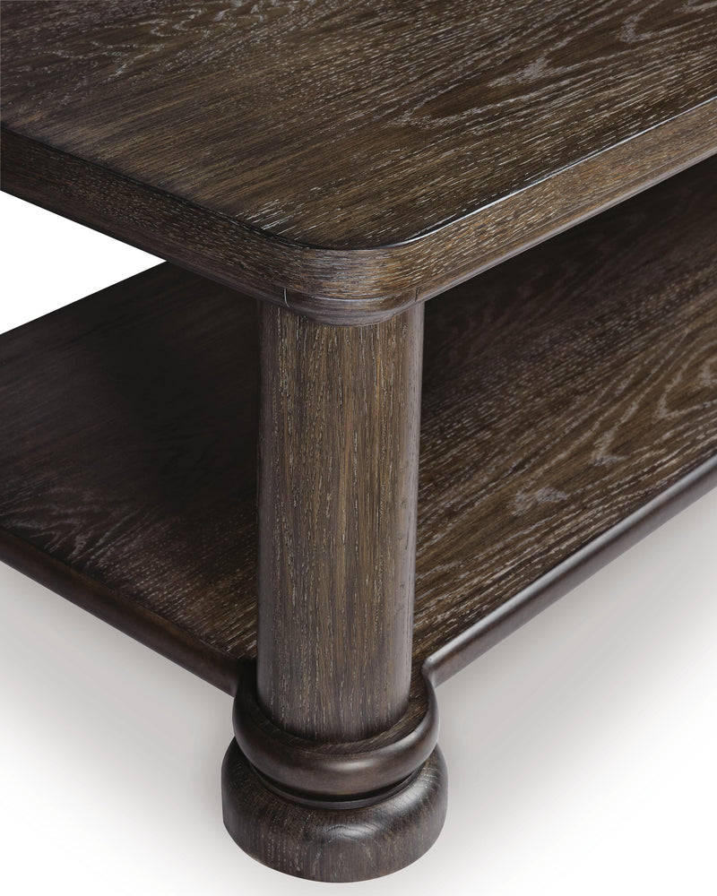 Bannette Dark Brown Coffee Table - T605-1