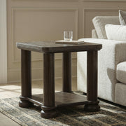 Bannette Dark Brown End Table - T605-2