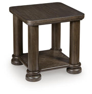 Bannette Dark Brown End Table - T605-2