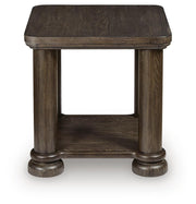 Bannette Dark Brown End Table - T605-2