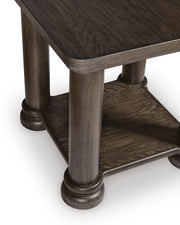 Bannette Dark Brown End Table - T605-2