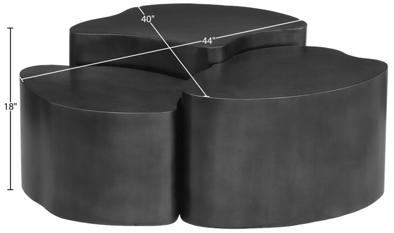 Banyan Iron Coffee Table in Black - 99050Black-CT