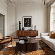Banyan Iron Coffee Table in Brown - 99050Brown-CT