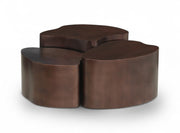 Banyan Iron Coffee Table in Brown - 99050Brown-CT