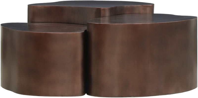 Banyan Iron Coffee Table in Brown - 99050Brown-CT