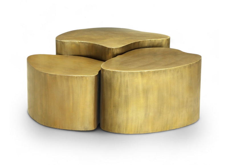 Banyan Iron Coffee Table in Gold - 99050Gold-CT