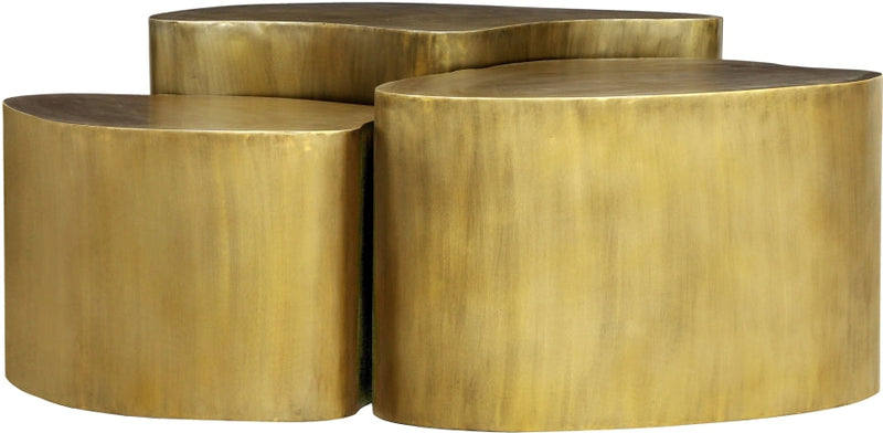 Banyan Iron Coffee Table in Gold - 99050Gold-CT