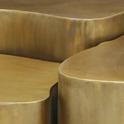 Banyan Iron Coffee Table in Gold - 99050Gold-CT