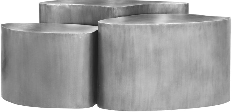 Banyan Iron Coffee Table in Silver - 99050Silver-CT