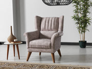Barbaros 3-pieces (Sofa & Loveseat & Chair) Livingroom in Anthracite - 200-ELIF-BAR-E164-321