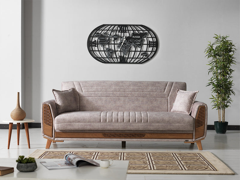 Barbaros 3-pieces (Sofa & Loveseat & Chair) Livingroom in Beige - 200-ELIF-BAR-E165-321