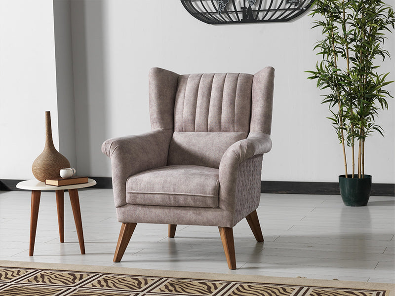 Barbaros 3-pieces (Sofa & Loveseat & Chair) Livingroom in Beige - 200-ELIF-BAR-E165-321