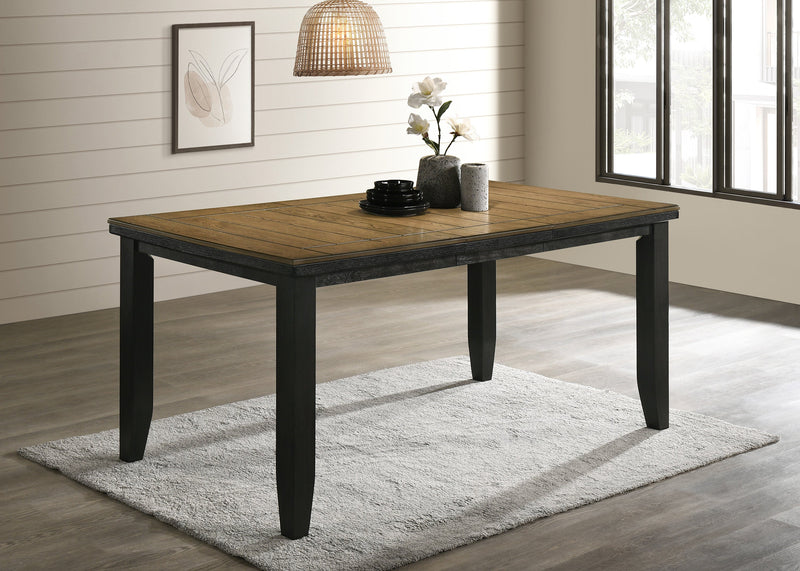 Bardstown Charcoal/Brown/Wheat Extendable Counter Height Dining Set - Gate FurnitureCounter Height Set