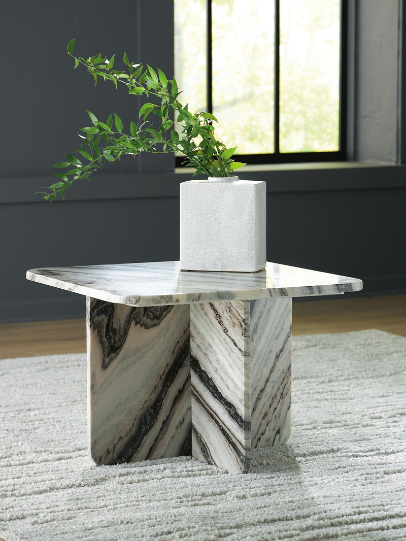 Baretton Black/White/Taupe Accent Coffee Table - A4000670