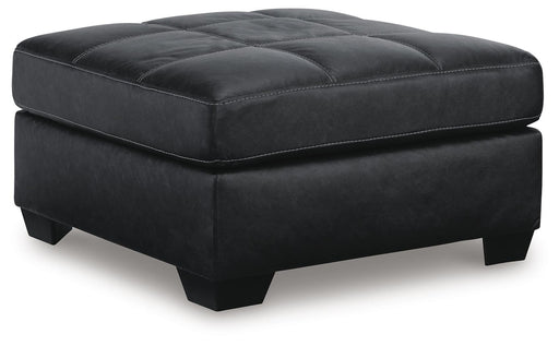 Barlin Mills Carbon Loveseat and Oversized Ottoman - 17004U3