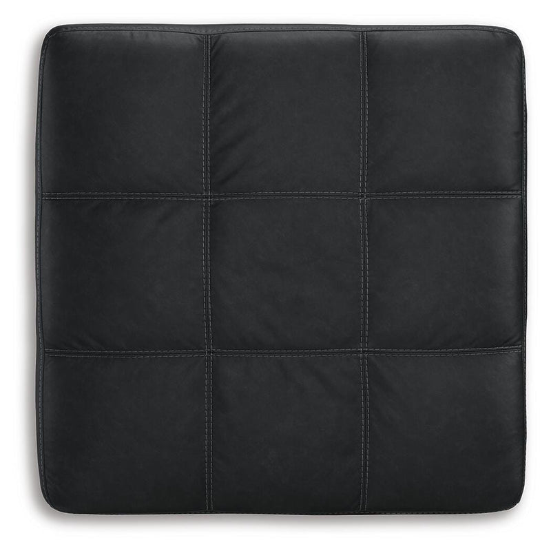 Barlin Mills Carbon Loveseat and Oversized Ottoman - 17004U3