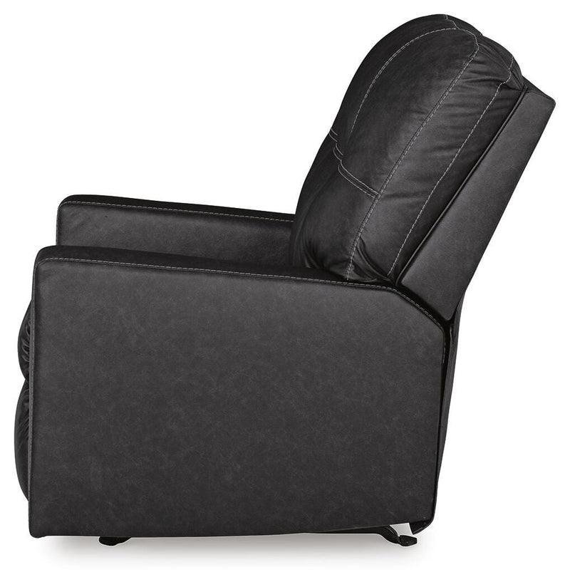 Barlin Mills Carbon Recliner and Oversized Accent Ottoman - 17004U4