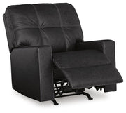 Barlin Mills Carbon Recliner and Oversized Accent Ottoman - 17004U4