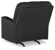 Barlin Mills Carbon Recliner and Oversized Accent Ottoman - 17004U4