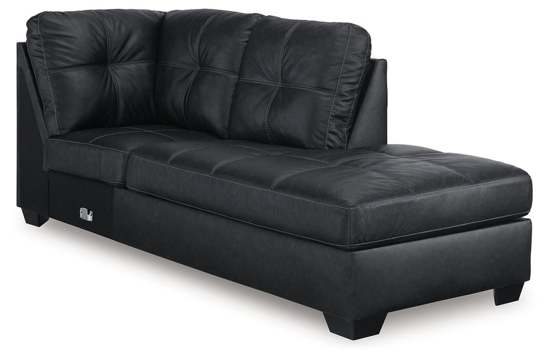Barlin Mills Carbon Right-Arm Facing Corner Chaise - 1700417