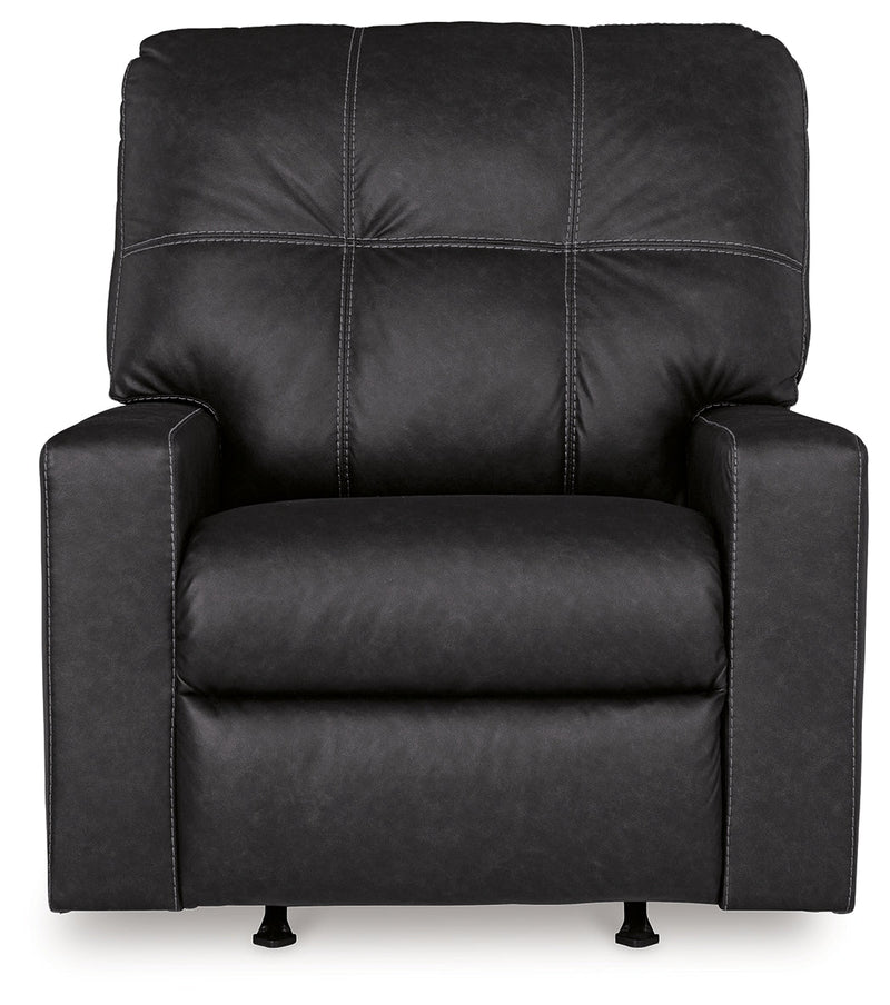 Barlin Mills Sofa, Loveseat and Recliner in Carbon - Gate FurnitureLiving Room Set