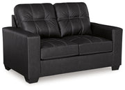 Barlin Mills Sofa, Loveseat and Recliner in Carbon - Gate FurnitureLiving Room Set