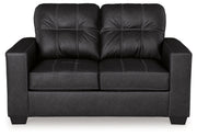 Barlin Mills Sofa, Loveseat and Recliner in Carbon - Gate FurnitureLiving Room Set