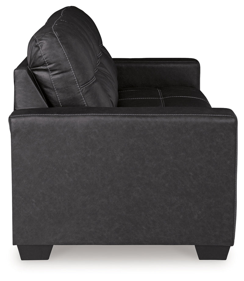 Barlin Mills Sofa, Loveseat and Recliner in Carbon - Gate FurnitureLiving Room Set