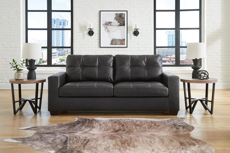 Barlin Mills Sofa, Loveseat and Recliner in Carbon - Gate FurnitureLiving Room Set
