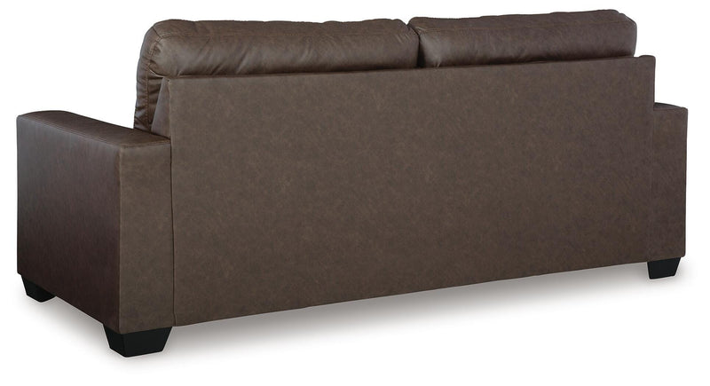 Barlin Mills Umber Sofa and Recliner - 17003U3