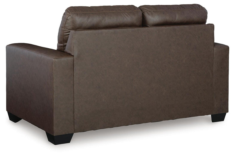 Barlin Mills Umber Sofa, Loveseat and Recliner - 17003U2