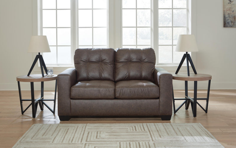 Barlin Mills Umber Sofa, Loveseat and Recliner - 17003U2