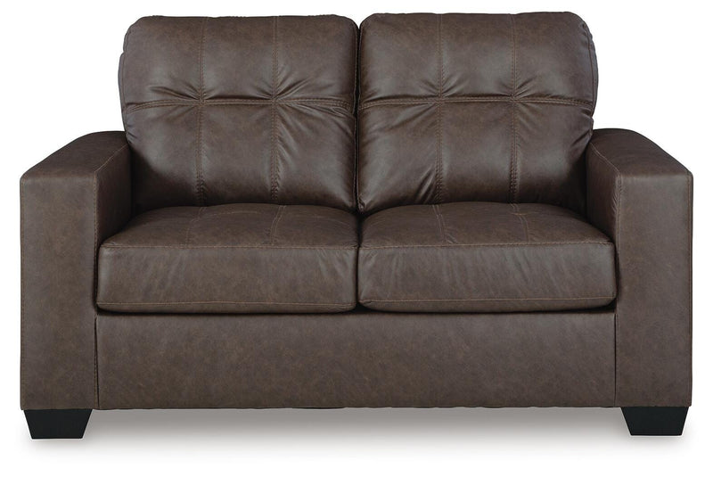 Barlin Mills Umber Sofa, Loveseat and Recliner - 17003U2