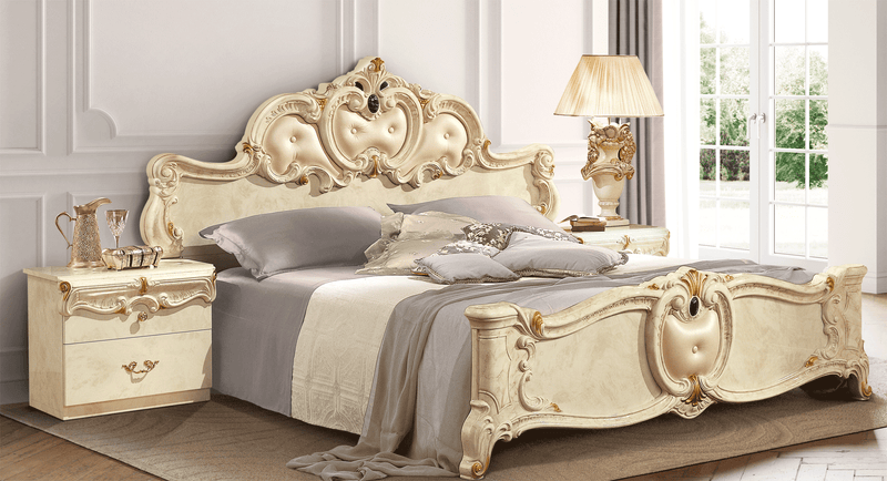 Barocco Bed K.S. Ivory - i401