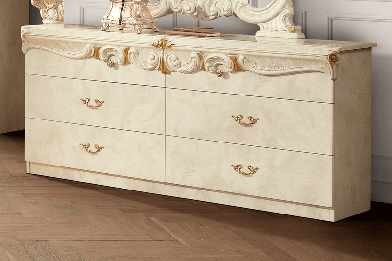Barocco Double Dresser Ivory - i27441