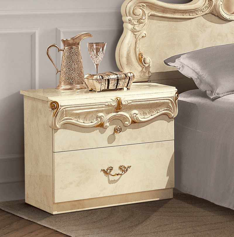 Barocco Nightstand Ivory - i402