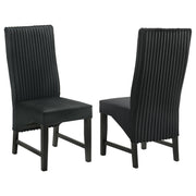 Barrand Upholstered Dining Side Chair Black (Set of 2) - 106387