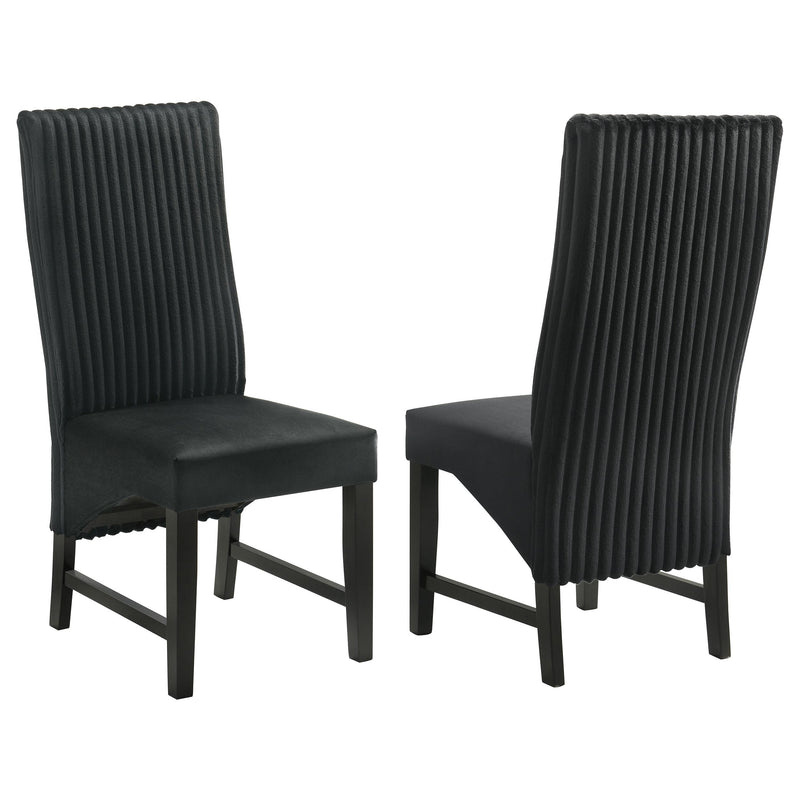 Barrand Upholstered Dining Side Chair Black (Set of 2) - 106387
