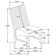 Barrand Upholstered Dining Side Chair Black (Set of 2) - 106387