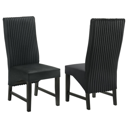 Barrand Upholstered Dining Side Chair Black (Set of 2) - 106387