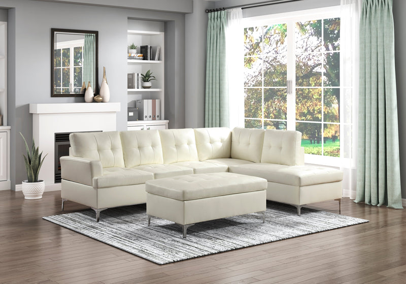 Barrington White RAF Sectional - Gate FurnitureSectional