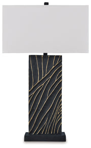 Bartlen 2-Piece Table Lamp Set in Black/Gold Finish - PKG019349