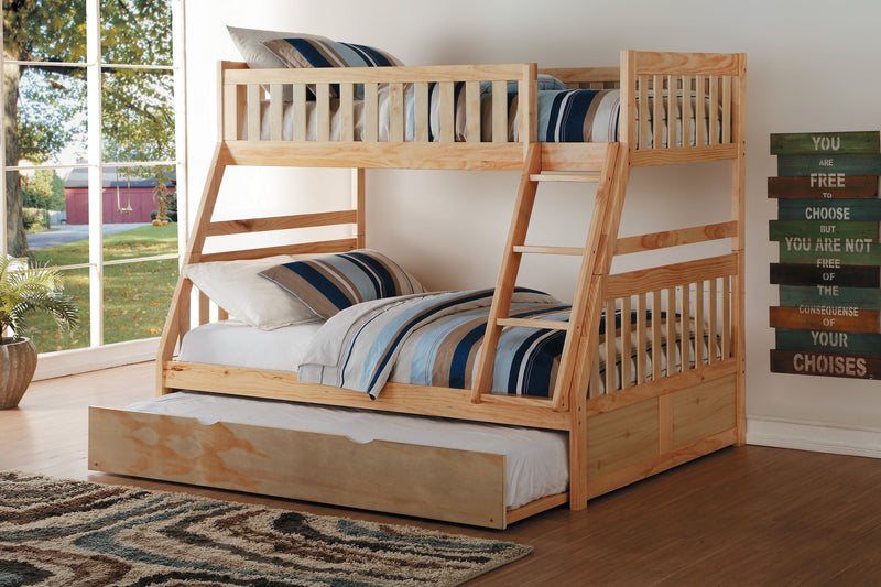 Bartly Pine Twin/Full Bunk Bed | B2043 - Gate FurnitureBunk Bed