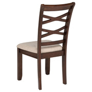 Barton 5-piece Round Wood Dining Table Set Dark Brown - 150340