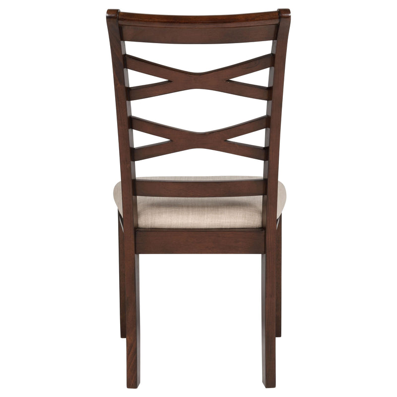 Barton 5-piece Round Wood Dining Table Set Dark Brown - 150340