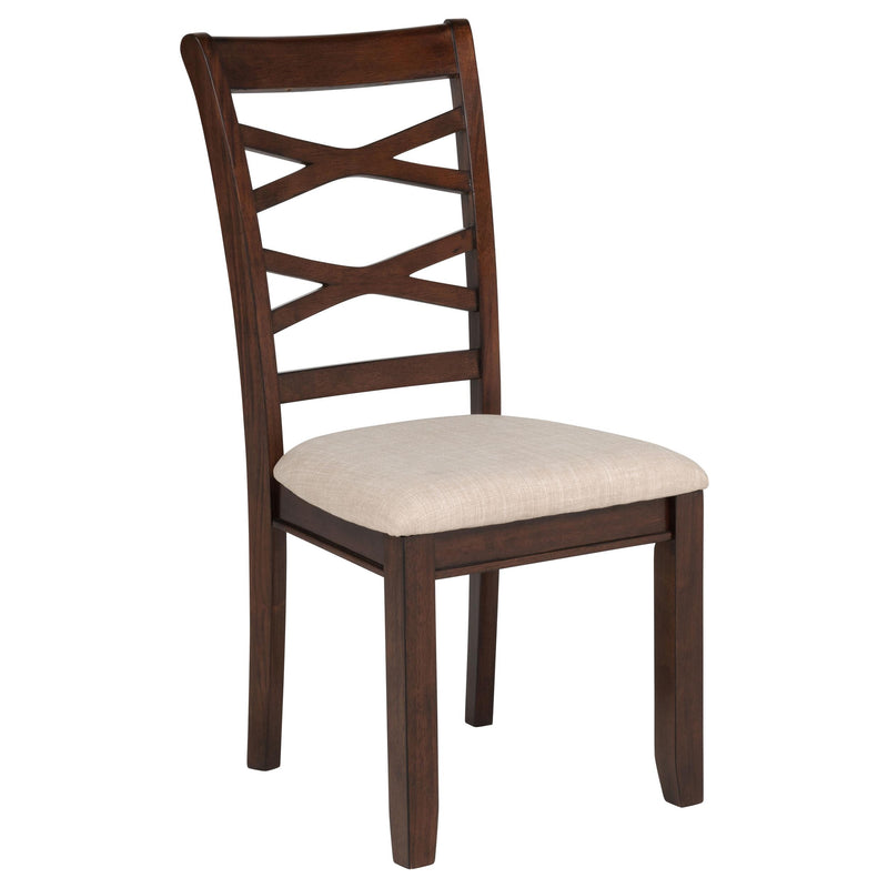 Barton 5-piece Round Wood Dining Table Set Dark Brown - 150340