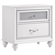 Barzini 2-drawer Nightstand White - 205892