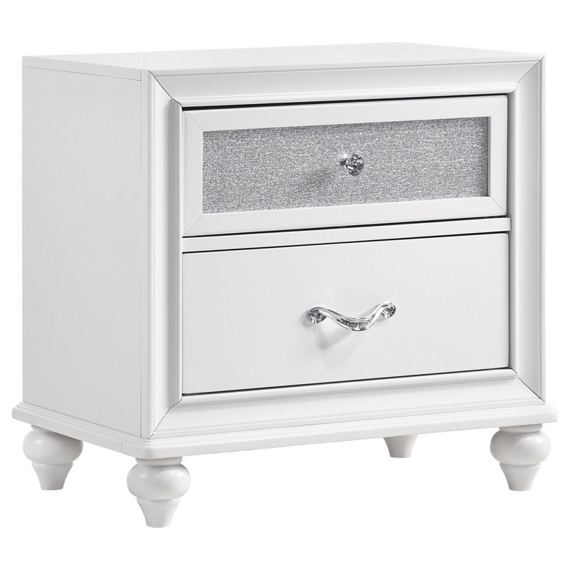 Barzini 2-drawer Nightstand White - 205892